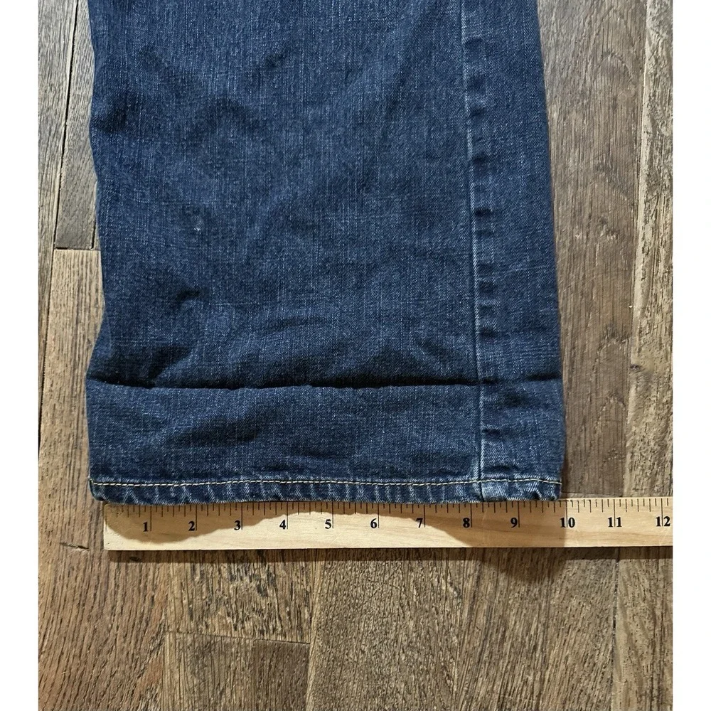 Perry Ellis Denim Blue Jeans Men's Size 34x30 Bootcut Dark Wash Mid Rise Vintage